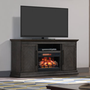 Ashcraft 68 TV Stand with Electric Fireplace by Foundry Select