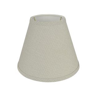 Gracie Oaks 8'' H Linen Empire Lamp Shade ( Uno ) in Gray | Wayfair