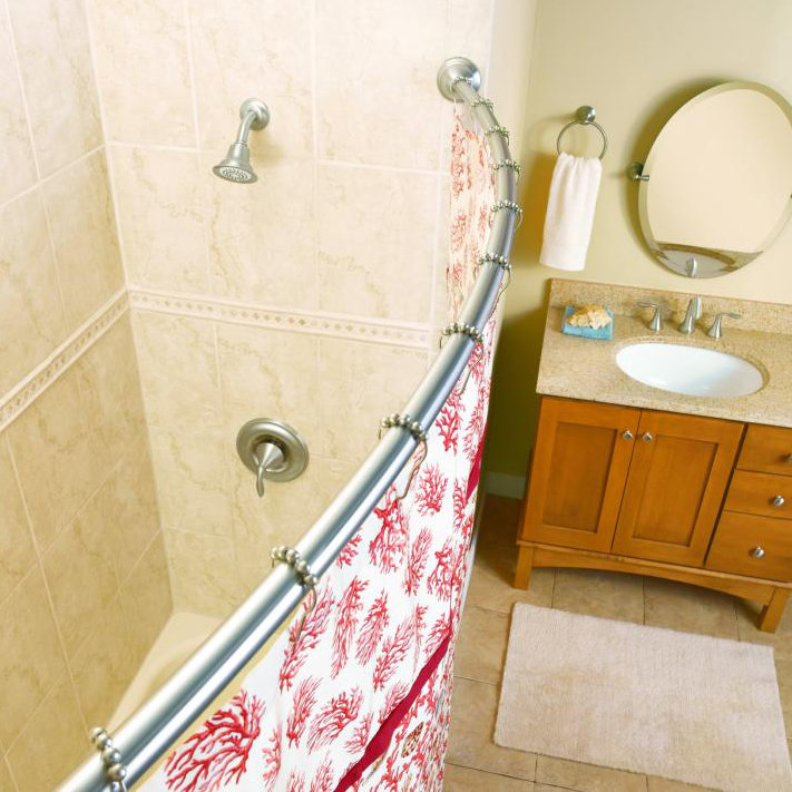 Csr2165ch Bn Owb Moen 60 Curved Fixed Shower Curtain Rod