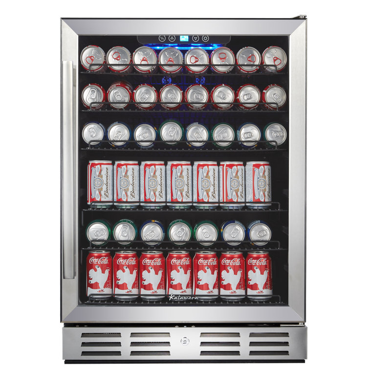 Kalamera Built In Refrigeration 175 Cans 12 Oz Convertible Beverage Refrigerator With Wine Storage Reviews Wayfair