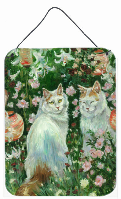 Caroline S Treasures Cats In Garden By Debbie Cook Painting Print