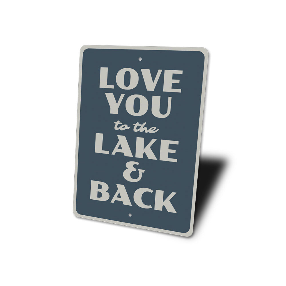 Lizton Sign Shop Inc Lake Love Aluminum Sign Wayfair