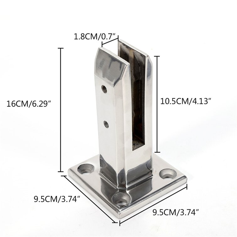 Yhtumn Floor Standing Stairs Balcony Pool Glass Spigots Post Balustrade Railing Clamp Clips
