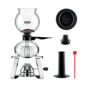 8-Cup Vacuum Coffee Maker with Burner and Accessories