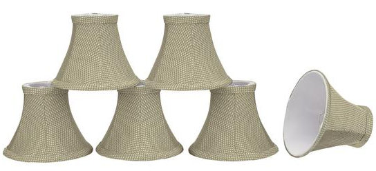 6" Fabric Bell Candelabra Shade