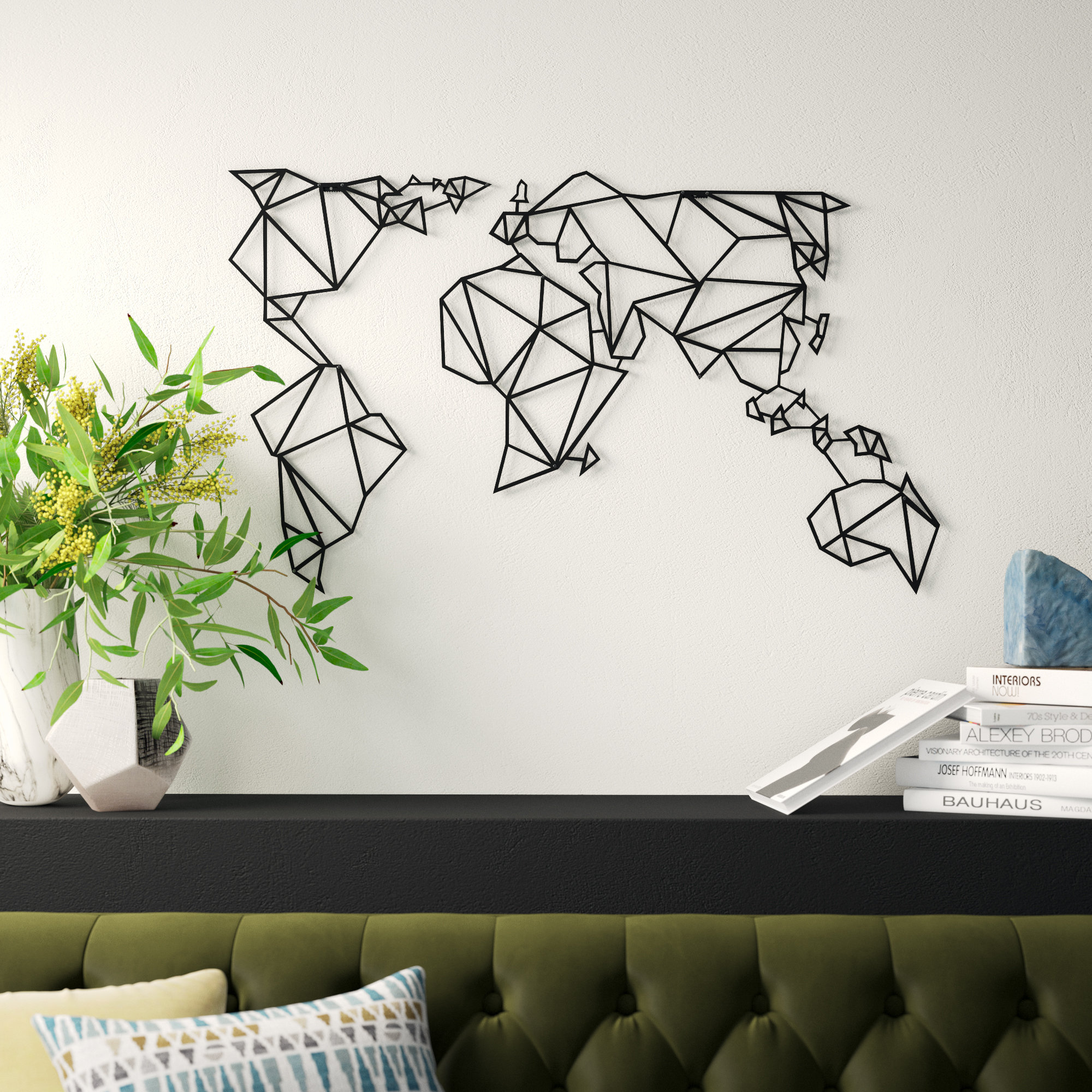 World Map Wall Decor Mercury Row® World Map Metal Wall Decor & Reviews | Wayfair