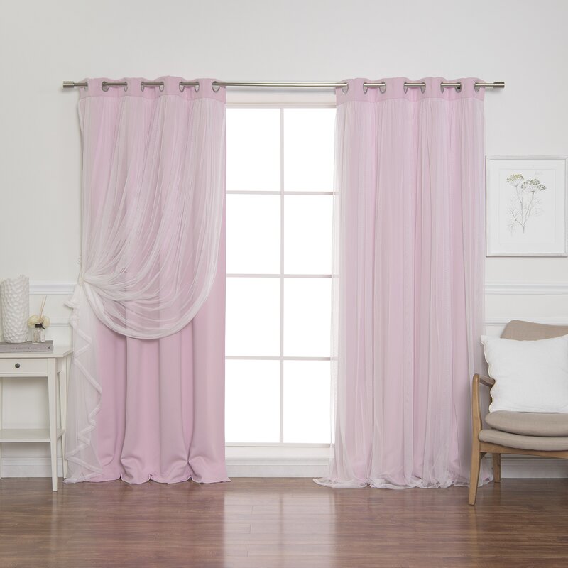 Brockham Solid Blackout Thermal Grommet Curtain Panels & Reviews ...