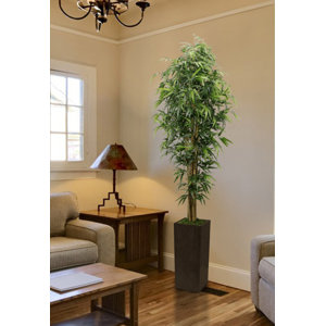 Tall High End Realistic Silk Floor Bamboo Tree in Planter