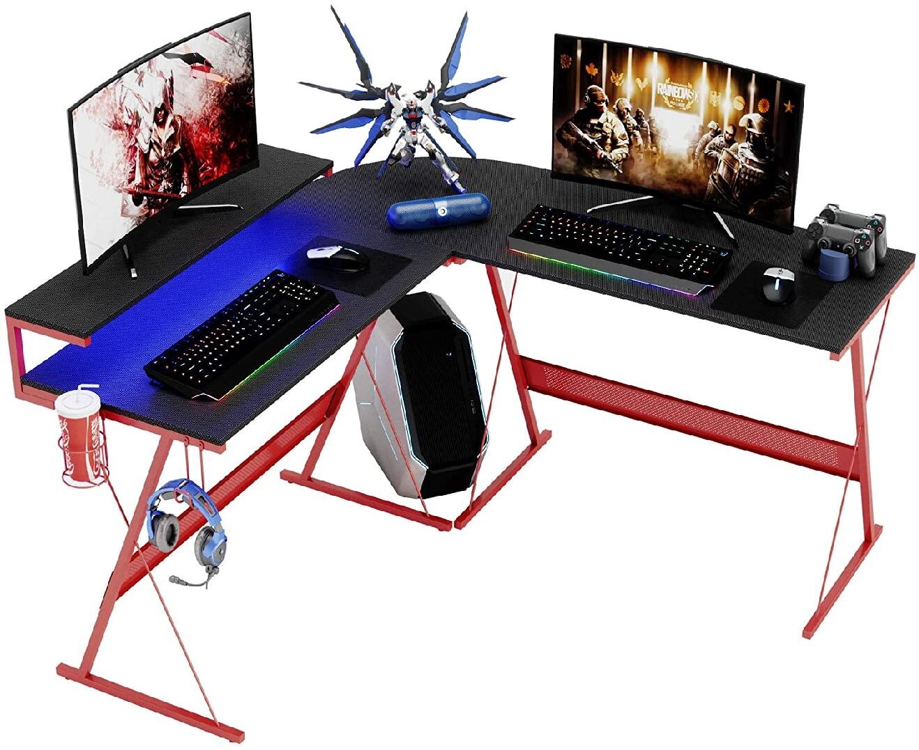 Gaming Desk Table Computer PC Laptop Modern Design 50kg 120x60 Height 75cm Solid 