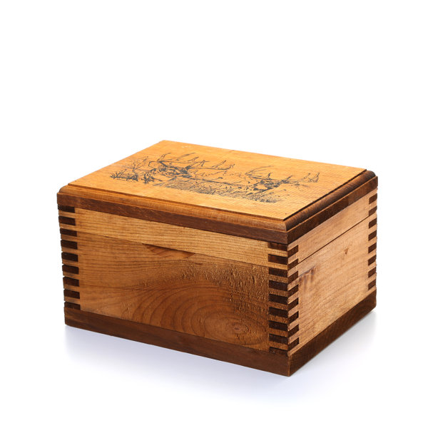Wooden Box With Deer Wayfair