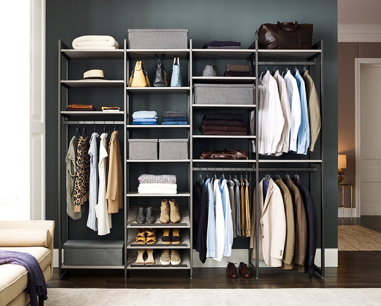 Martha Stewart California Closets The Everyday System 96 W 14 D Closet System Reach In Walk In Sets Wayfair