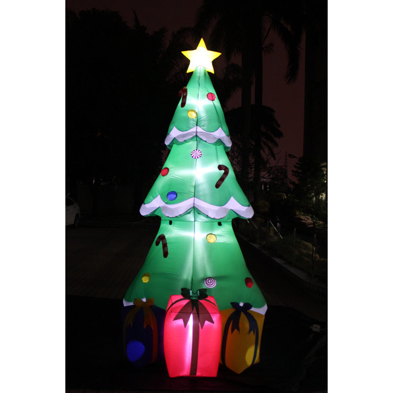 The Holiday Aisle Tall Huge Christmas Tree With Star And Gift