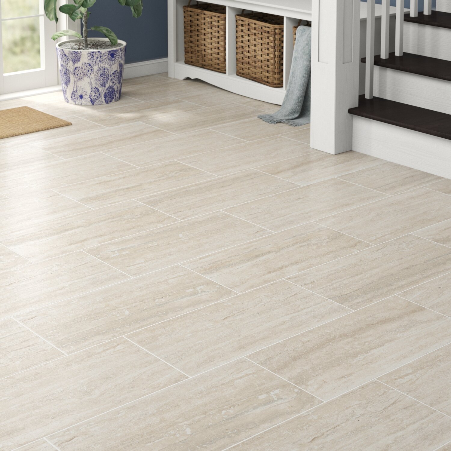 Bedrosians Toscano 12 X 24 Porcelain Field Tile In Silver Wayfairca