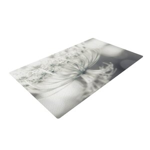 Debbra Obertanec Queen Flower White Area Rug