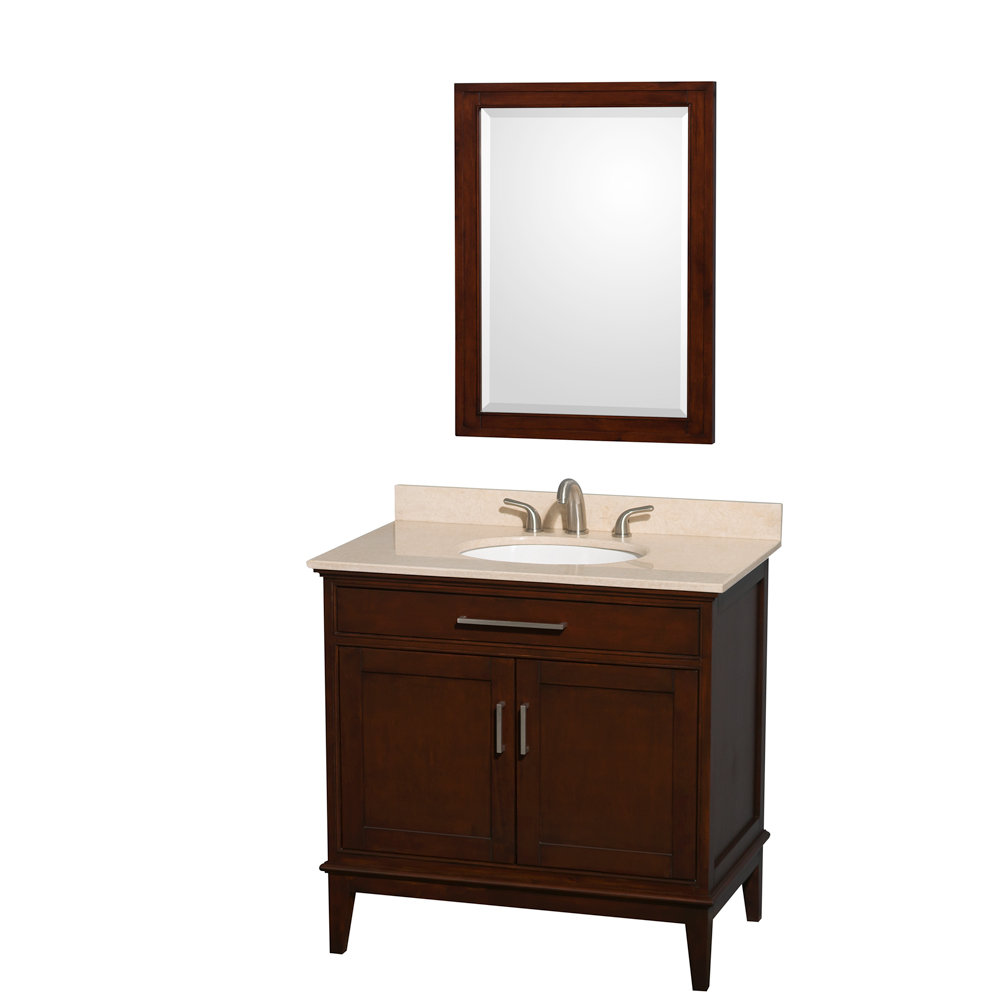 Wyndham Collection Hatton 36 Single Bathroom Vanity Set With Mirror Wayfair