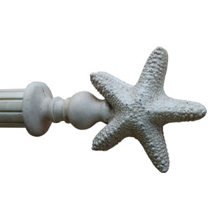 Texas Star Curtain Rod Wayfair Star Fish Curtain Finial