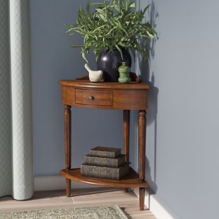 Tall Corner Table With Storage Wayfair