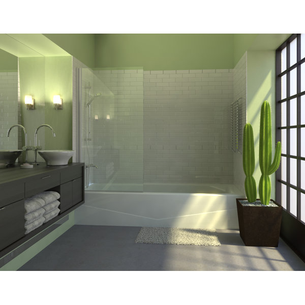 Ark Showers 30 X 60 Pivot Frameless Tub Door Wayfair