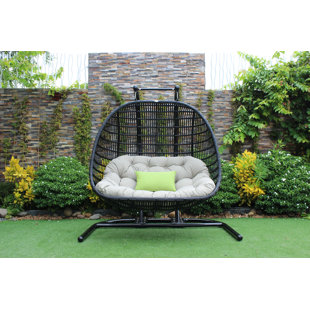 Go to store & view more images Greenburgh Outdoor Swing Chair by Bayou Breeze