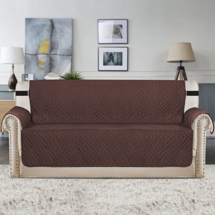 Winston Porter Upgraded Water Repellent Diamond Box Cushion Sofa