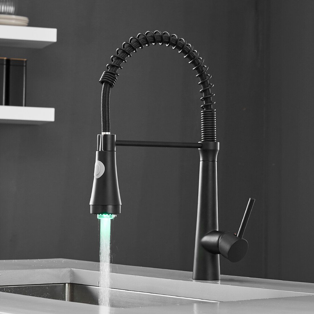 Flg Pull Down Single Handle Kitchen Faucet & Reviews 