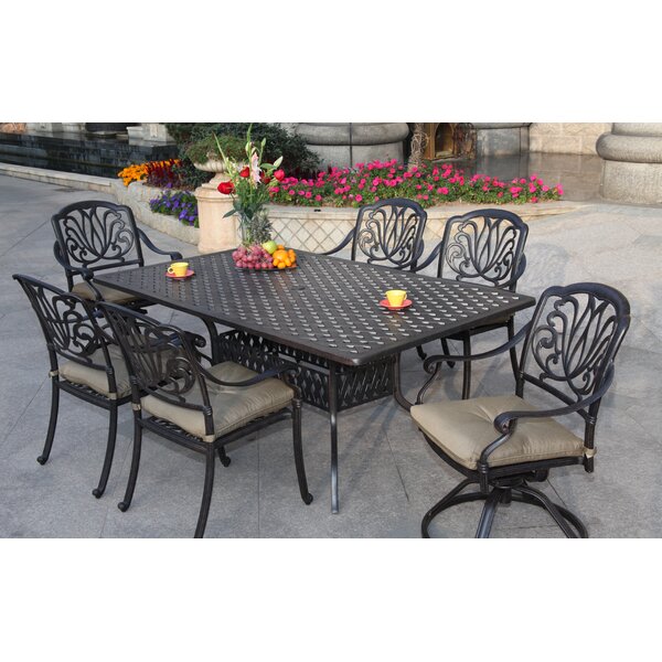 Lebanon 7 Piece Dining Set with Cushions