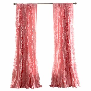 Clarksville Pink Single Curtain Panel