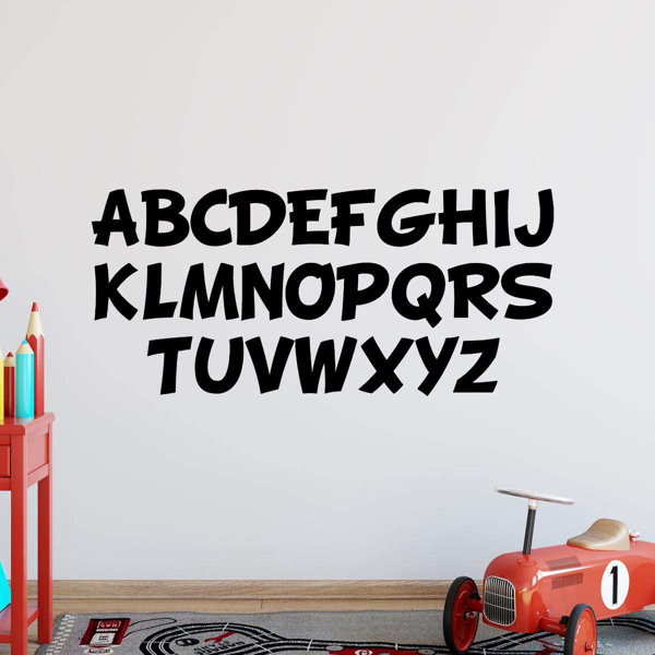 Isabelle Max Alphabets For Kids Classroom Educational Vinyls Wall Decal Wayfair