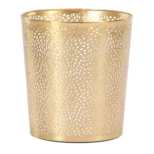 Go to store & view more images Cole & Grey Modern Perforated Design Round Waste Basket