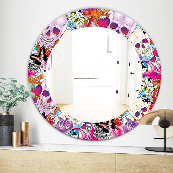 East Urban Home Hearts Skulls And Flowers Bohemian And Eclectic