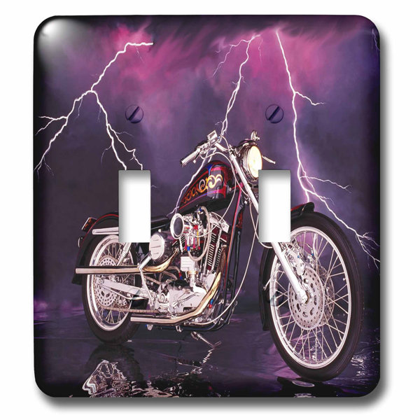 3drose Picturing Harley Davidsonâ Motorcycle 2 Gang Toggle Light Switch Wall Plate Wayfair