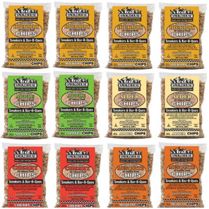 Assorted Flavored Wood Chips (12 Pack)