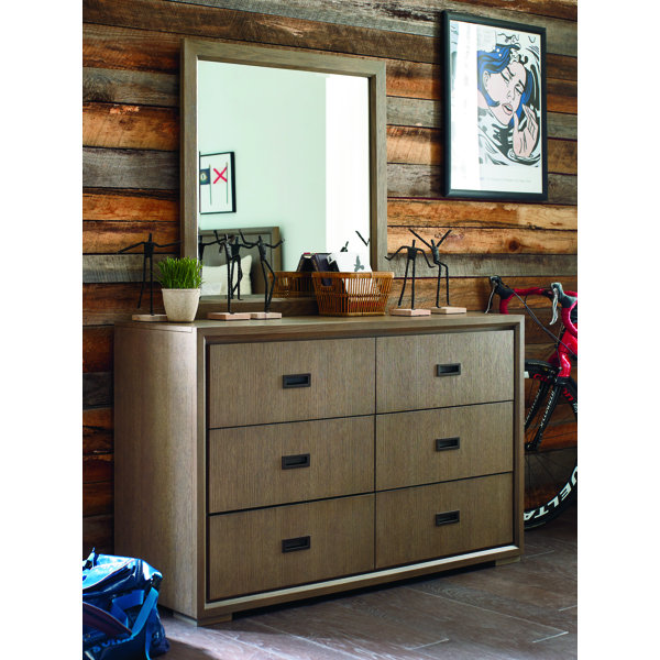 hudson 6 drawer double dresser