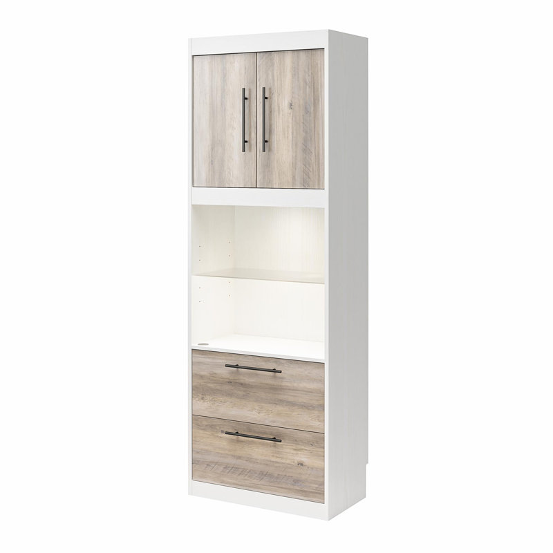 (incomplete) Tapaktuan 2 - Drawer Storage Cabinet Finish: White/Gray Oak
