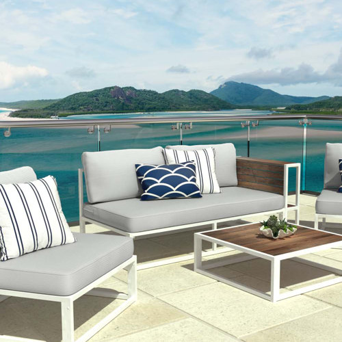 Zinus Outdoor Loveseat With Cushions Reviews Wayfair