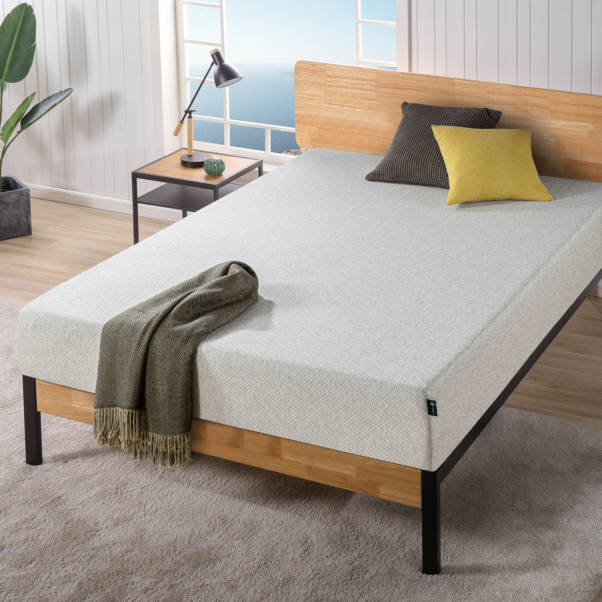 zinus 10 gel memory foam mattress