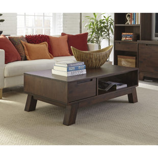 Renita Wooden Coffee Table With Storage by Corrigan Studio Best #1
