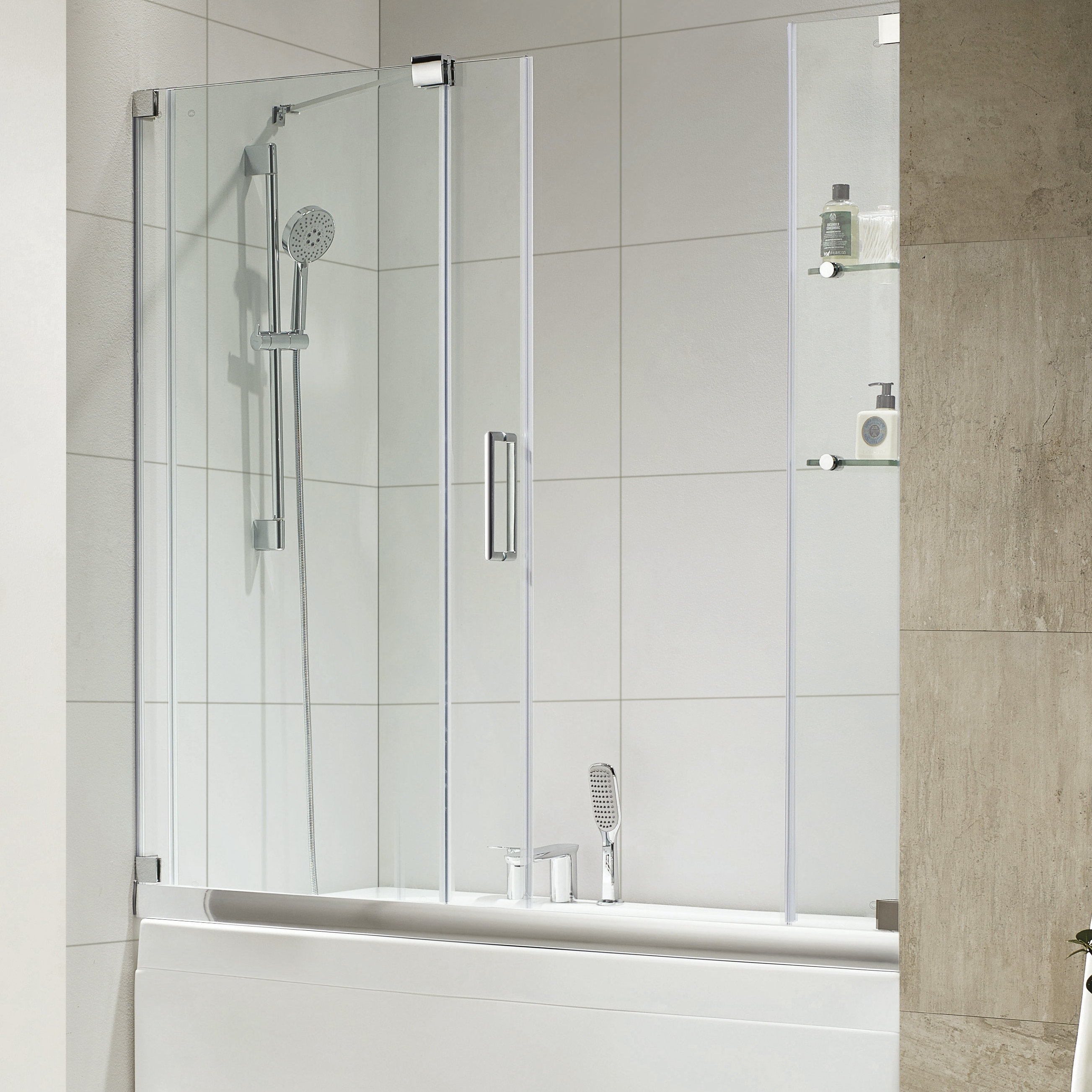 Wet Republic Oasis E 60 X 58 Single Sliding Frameless Tub Door