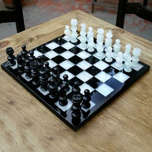 Birthday Gifts Christmas 17X17 Inch Black Wooden Premium Quality Handcrafted Flat Chess Board With Best Quality Black Chess Pieces Set