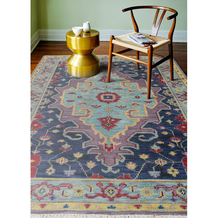 Kurtis Hand Knotted Wool Lilac Area Rug