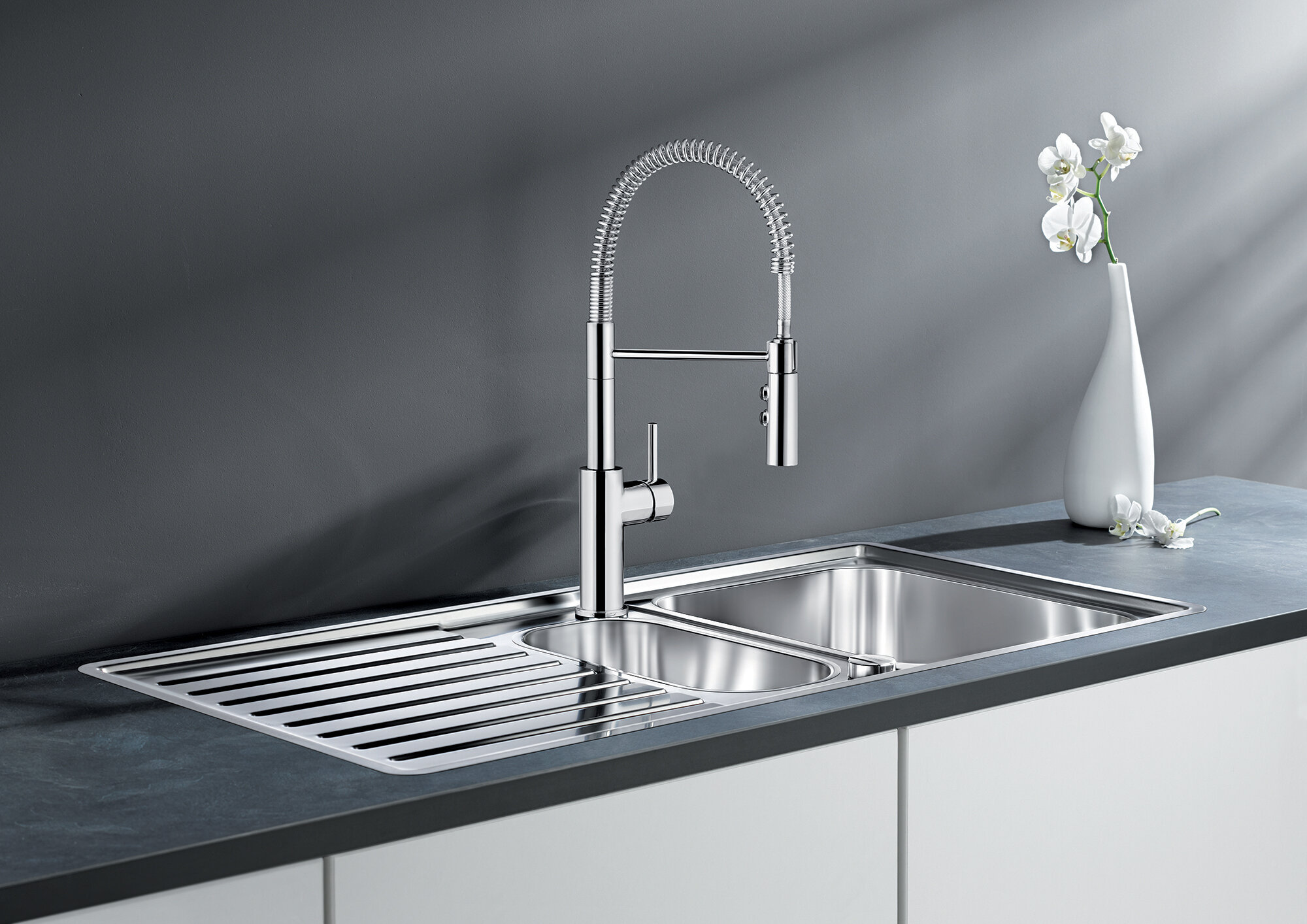 Blanco Catris Semi Pro Pull Down Single Handle Kitchen Faucet Wayfairca