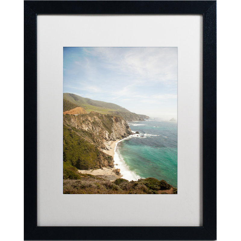 Trademark Art Big Sur Coastal Framed Photographic Print On Canvas Wayfair