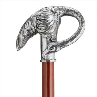 Design Toscano Padrone Decorative Art Nouveau Swan Pewter Walking