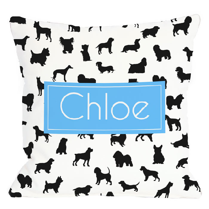dog breed throw pillows