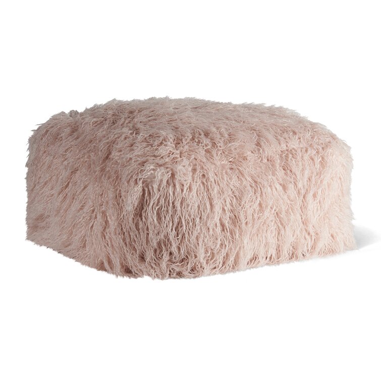 House of Hampton® Nicolette Mongolian Faux Fur Floor Pillow & Reviews ...