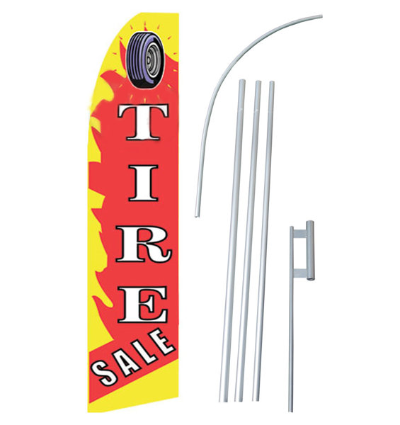 Neoplex Tire Sale Flame Polyester 180 X 30 In Flag Set Wayfair