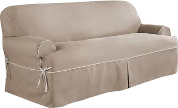 Serta Twill T Cushion Sofa Slipcover