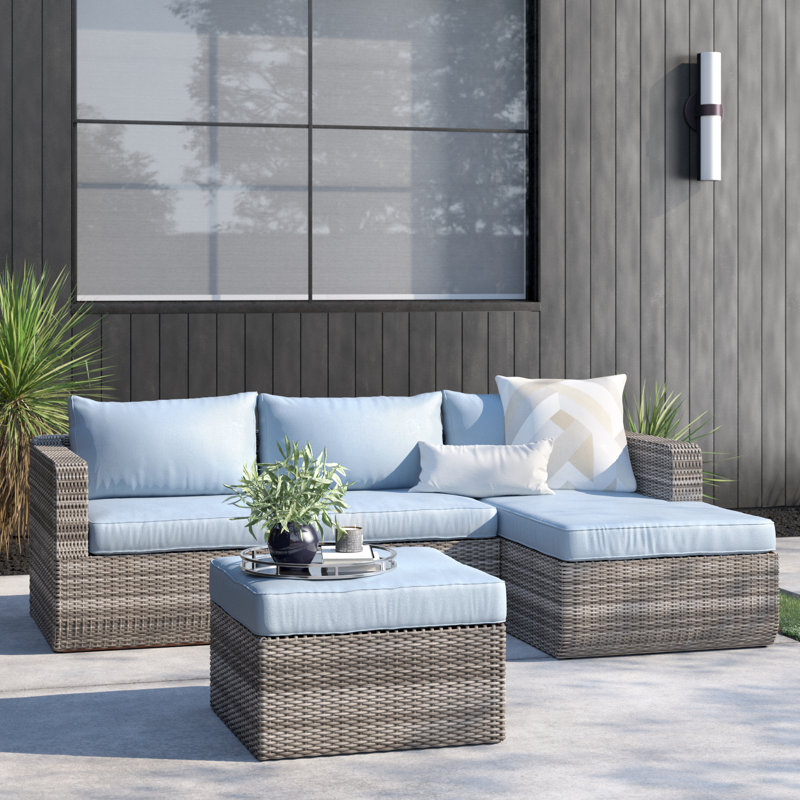 Penwell 3 Piece Sofa Seating Group With Cushions Reviews Allmodern
