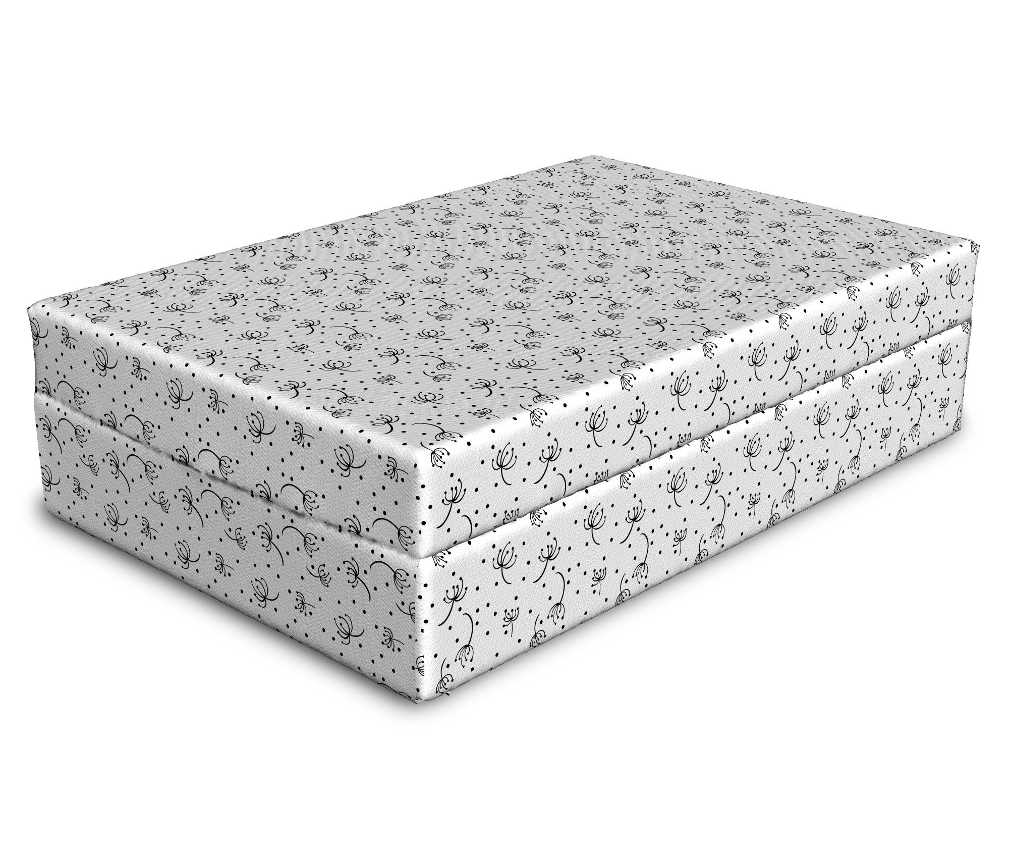 East Urban Home Abstract Dandelions Flying In The Air Monochrome Curly Stems And Dots Dog Mat Wayfair