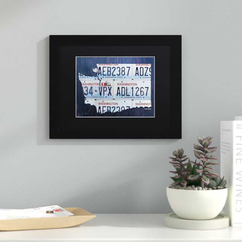 Latitude Run Washington License Plate Map By Design Turnpike